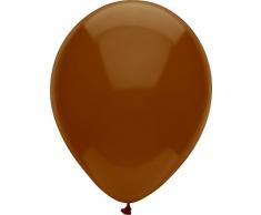partymate 30,5 cm rund Farbe Latex Luftballons, 15 Zählen, helle weiß 72 Count chestnut brown