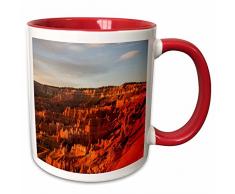 3dRose 260207_5 Mug Becher, keramik, rot/weiß