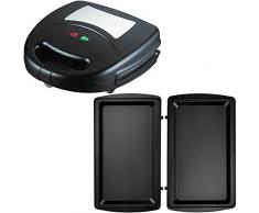 Syntrox Germany Flat Grill Maker flache Grillplatten Chefmaker SM-1300W Flat Grill mit herausnehmbaren Backplatten