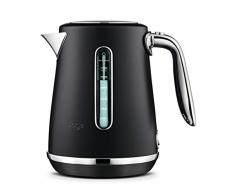 SAGE SKE735SHY the Soft Top Luxe Wasserkocher in Premium-Metallic-Lackierung mit Chrom-Akzenten, Matt-Schwarz