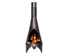Buschbeck Feuerstelle, Stahlofen Colorado, silber/schwarz, 40 x 40 x 105 cm, 90049.000