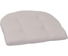 Beo Stuhlkissen beige strukturiert abgerundet ca. 41 x 41 cm ca. 4,5 cm dick