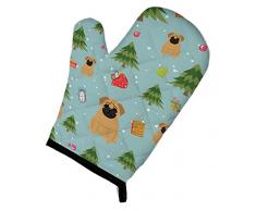 Caroline s Treasures bb4667ovmt Weihnachten Mops braun Ofenhandschuh, 30,5 cm von 21,6 cm Multicolor