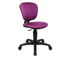 Topstar High Kid Kinderdrehstuhl, Stoff, Violett, 40 x 43 x 90 cm