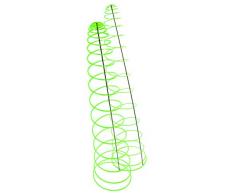 Garten Bronder e.K. 10140.33 SunSpiro - Sonnenspirale, 2-er Set Durchmesser 30 cm, Länge circa 180 cm inklusive Schwingstab 1,25 m und Stecksystem Elvira, Made in Germany, grün