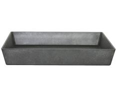 Artstone Untersetzer Ella, frostbeständig und leichtgewichtig, 29 x 5 cm, schwarz