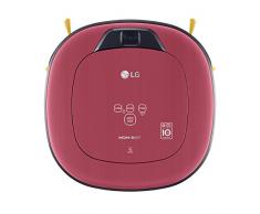 LG Electronics VRD 820 MRPC Pet Care Roboterstaubsauger (Raumerkennung durch Dual-Kamera System, 4 Reinigungsmodi, inkl. Teppich- und Tierhaarbürste) metal rot