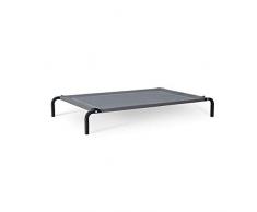 Hundeliege Outdoor erhöhtes Hundebett Haustierliege (XL) 117x85 cm Grau