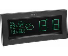 TFA Dostmann Coloris Funk-Wetterstation, mit Color Sharp Farbwechsel-Display und Außensender, Wettervorhersage