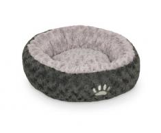 Nobby Komfortbett Donut Seoli, dunkelgrau-hellgrau, Ø 100