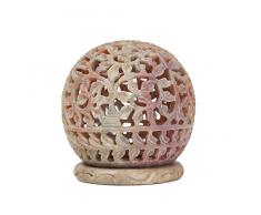 Handgemachte Stylla London handgefertigte graviert Speckstein Teelicht Votiv Kerzenhalter