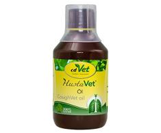 cdVet Naturprodukte HustaVet Öl 250 ml - Bedürfnisse atemwegsempfindlicher Tiere - abgestimmten Futterergänzung - Ägyptisches Schwarzkümmelöl - Kombination wohltuender Pflanzen- und Kräuteröle -
