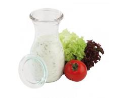 Paderno 41589-25 World Cuisine Glaskaraffe mit Glasdeckel, klein, klar