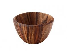 Continenta Holzschüssel, Obstschale, Holzschale aus Akazien-Kernholz in Edel Ausführung, wunderschöne Holz-Musterung, GröÃe: à 25 x 14,5 cm