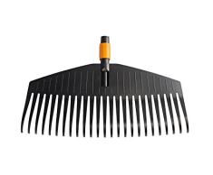 Fiskars Laubbesen, Werkzeugkopf, 25 Zinken, Breite: 50 cm, Kunststoff-Zinken, Schwarz/Orange, QuikFit, 1000642