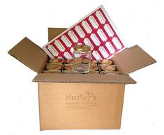 Nutley s 190 ml Einmachgläser Marmeladengläser und Etiketten (24 Stück)