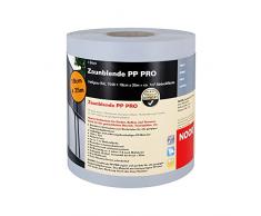 NOOR Zaunblende PP PRO 650 g/m2 Hellgrau I 0,19 x 35 m I Der ideale Sichtschutz für Ihren Doppelstabmattenzaun I Sichtschutzstreifen in vielen Farben I Imprägniert & wasserabweisend