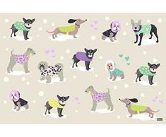 Vilber A050 V01 Milú. 2756 Du 01 Tischdecke Tapete Futterstation Vogeltränke, 45,6 x 30.5 x 0.2 cm, beige