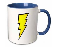 3dRose 159585_6 Mug Becher, keramik, blau/weiß