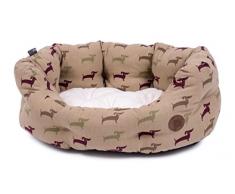Petface Deli Muster Oval Hundebett, X-Large