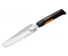 Fiskars Unkrautstecher für tief verwurzeltes Unkraut, Länge: 39,6 cm, Schwarz/Orange, Rostfreier Stahl/Kunststoff, Xact, 1027046