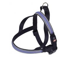 Nobby NORWEGER Geschirr FLASH MESH blau S: L: 50-65 cm + 48 cm; B: 25 mm