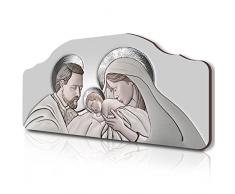 Lupia Bild Kopfende Heilig 42 x 92Â cm The Kiss Ceramic Grey auf Tisch handgearbeitet