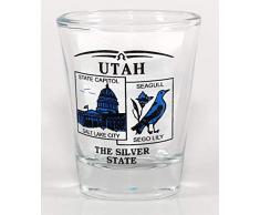 Utah State Scenery Schnapsglas, Blau