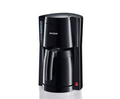 SEVERIN Kaffeemaschine, Für gemahlenen Filterkaffee, 8 Tassen, Inkl. Thermokanne, KA 4115, Schwarz
