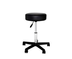 dibea MH00556 Rollhocker Arbeitshocker Hocker Praxishocker, schwarz