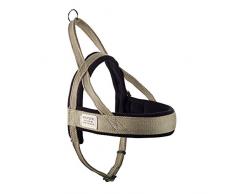 HUNTER New Orleans Norwegergeschirr, Geschirr für Hunde, mit Baumwolle, Fleece-Polsterung, wasserabweisend, XL, beige