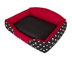 Hobbydog XLKRLCZK2 Hundebett Hundesofa Hundekorb, Größe XL, 84 x 65 cm, Krone rot
