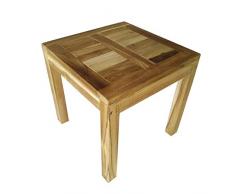 CHICREAT Teakholz Tisch ca. 50x50 cm Gartentisch Massivholz Esstisch