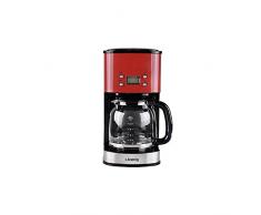 H.Koenig MG30 Kaffeefiltermaschine / 12-20 Tassen / 1,5 L / LCD Bildschrim / programmierbar / rot