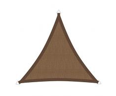Windhager SunSail Riviera, Sonnensegel, Sonnenschutz, UV-Schutz, witterungsbeständig, wasserabweisend, Dreieck 3, 6 x 3,6 m (gleichschenkelig), 10888, khaki, 3,6 m
