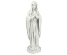Design Toscano Heilige Jungfrau Maria Statue aus Marmor - Kunstharz, Maße: 9 x 3,5 x 29 cm