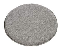 Dehner Sitzkissen Lio, Ø 40 cm, Höhe 4 cm, Polyester, anthrazit