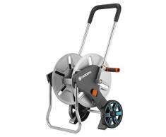 Gardena AquaRoll M Metall: Schlauchwagen mit bis zu 60 m Kapazität, besonders standfest, stabile Schlauchführung, Nachtropfstopp (18541-20)