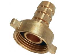 Cornat Schlauchverschraubung 1 x 1/4, Messing / Schlauchverbindung / Garten Bewässerung / FLOR92395