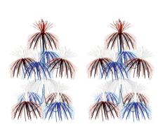Beistle s50309rwbaz2, 2 Stück Feuerwerk Kronleuchter, 61 x 30,5 cm