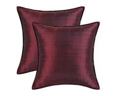 CaliTime Kissenbezüge, Kissenhülle 2 Stück Kissen Werfen Kissen Abdeckungen Fälle Schutz Muscheln zum Couch Sofa Schlafzimmer Zuhause Weihnachten Dekor (50cm X 50cm)