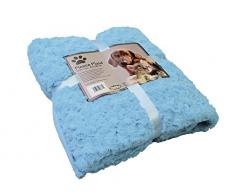 Nobby 70979-13 Kuscheldecke Fleece Plaid Super Soft, 60 x 85 cm, hellblau