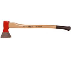 Connex Axt 1600 g - Bruchfester Stiel aus Hickoryholz - Ideale Kraftübertragung - Kopf 3-fach verkeilt - Zur Bearbeitung von Holz / Universalaxt mit Schneidschutz / Spaltaxt / Fällaxt / COX842160