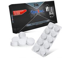 10 Stück Reinigungstabletten für Kaffeevollautomaten Kaffeemaschinen Espressomaschinen: Entfetter-Tabletten á 2g mit hygienischer Einzelentnahme | Kompatibel zu Jura, Siemens, Saeco, Nespresso u.v.m.