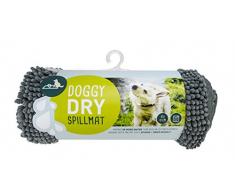 Doggy Dry Mikrofaser Chenille Tisch-Sets für schlampig Hunde, grau