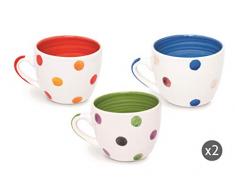 Merry Christmas Espressotasse 6er Set mehrfarbig