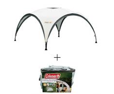 Coleman Event Shelter XL inklusive Seitenwand mit Tür und Fenster, 4,5 x 4,5 m Pavillon, Regen- und Sonnenschutz Gartenpavillon