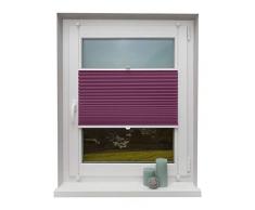 Beyond Drape Plissee Lila 90x220 cm verspannt ohne Bohren Klemmträger bis 27mm Fertigplissee Sichtschutz