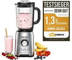 ROMMELSBACHER MX 1250 Standmixer, 1200, Edelstahl, 1.75 liters