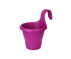 Elho Corsica Easy Hanger Single - Übertopf - Kirsche - Draußen & Balkon - L 19.4 x W 27.1 x H 25.9 cm